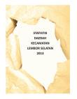 Statistik Daerah Kecamatan Lembor Selatan  2013