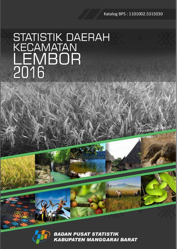 Statistik Daerah Kecamatan Lembor 2016